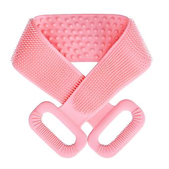 Back Scrubber Compatible With Shower, Silicone Bath Body Brush, 30 Inch Long Easy To Clean Exfoliating More Hygienic Comcompatible Withtable Massage C