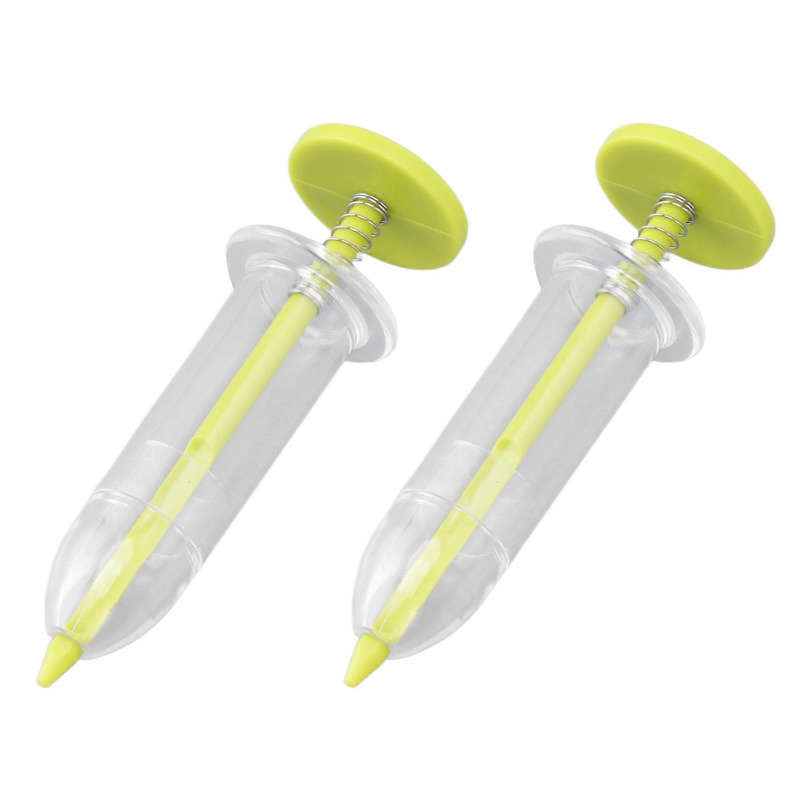 2pcs Mini Sowing Seed Dispenser Sower Small Seed Spreader Adjustable Handheld Seed Planter Sowing Seeder Gardening Tool Yellow