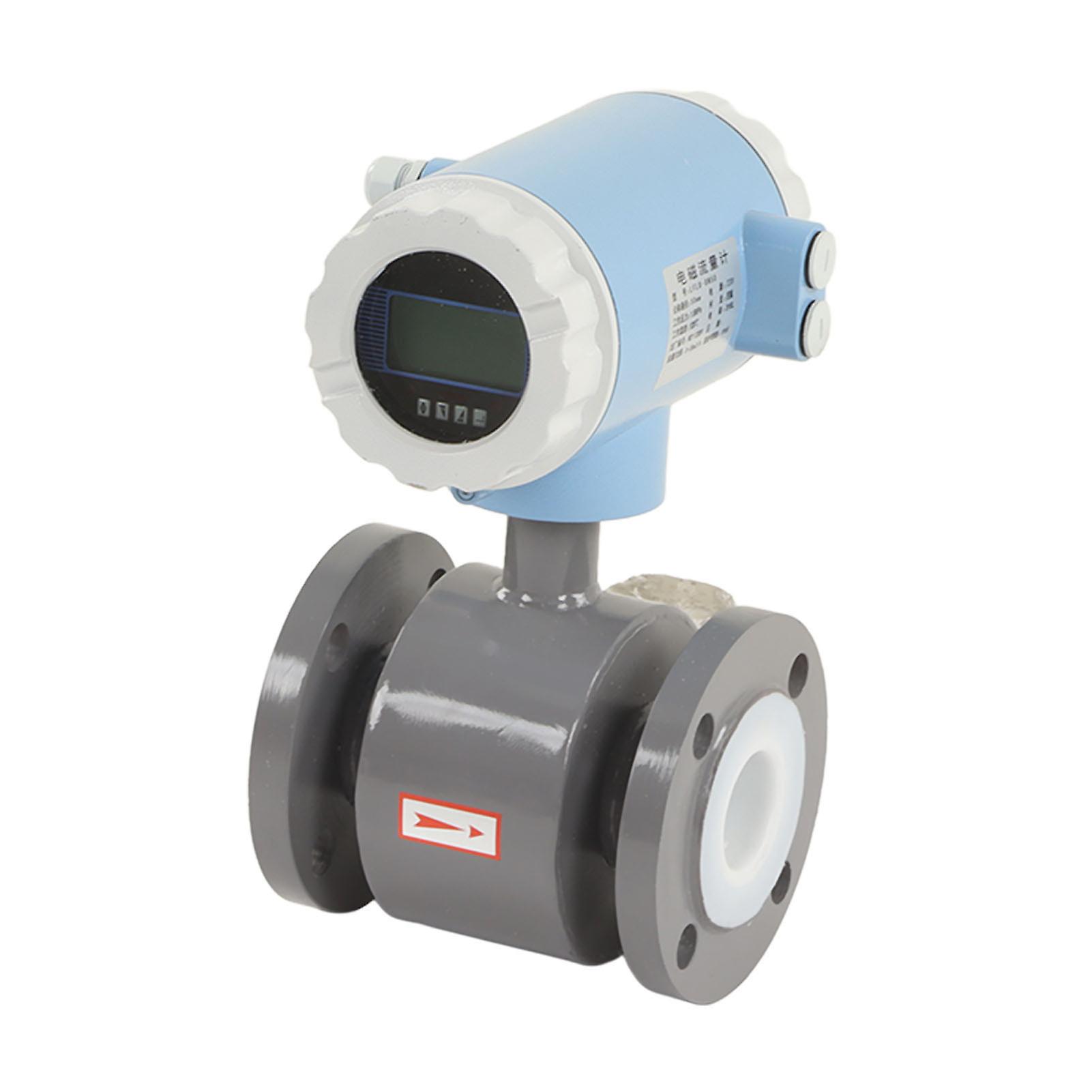 Electromagnetic Flowmeter 50mm Nominal Diameter IP65 High Accuracy Sewage Liquid Electromagnetic Flow Sensor 220V