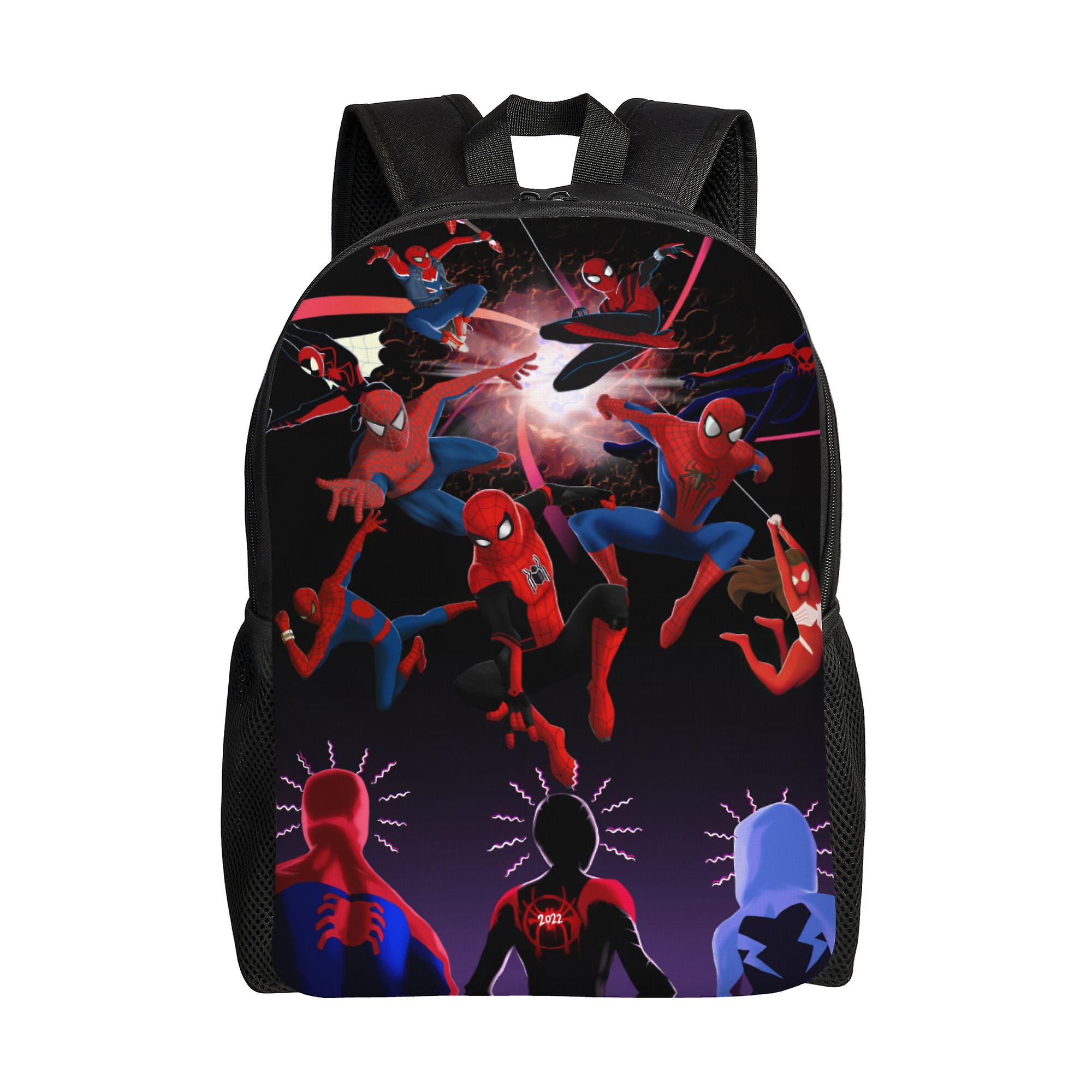 Spider Man Backpack, Adult Kids Simple Lightweight Casual Backpack for Children Student, Travel Backpack Laptop Backpack for College Work Camping