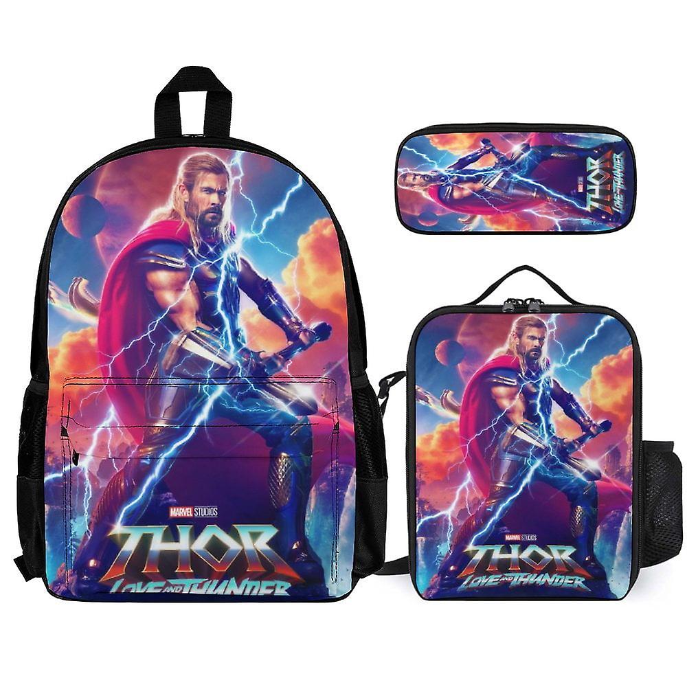 Thor 3Pcs Backpacks Sets with Lunch Bag And Pencil Case