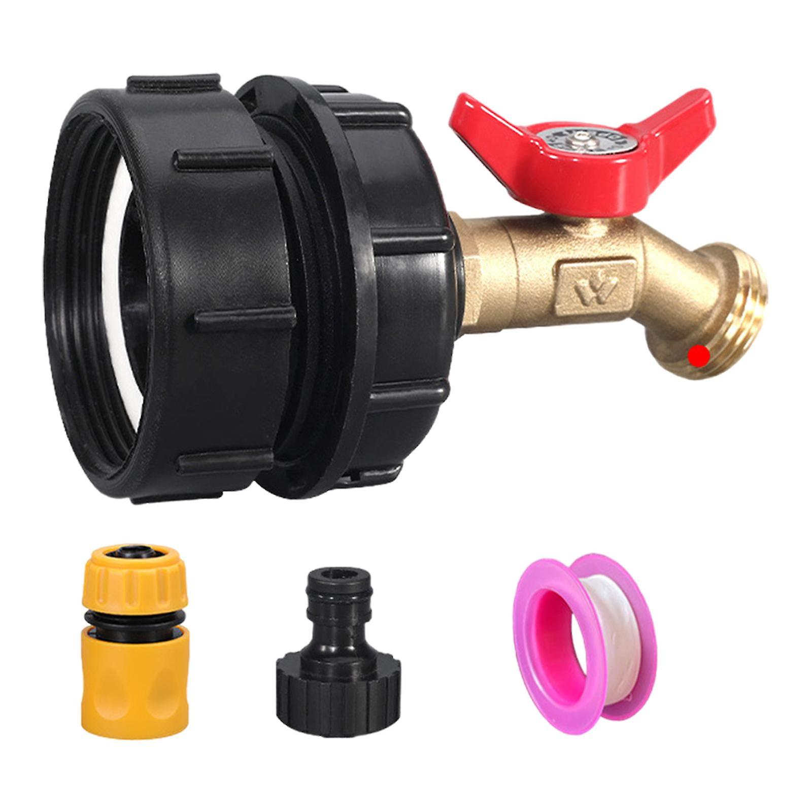 IBC-laukkusovitin yksinkertainen asennus vesilaukkuletkusovitin puutarhaletkuun 6-osainen