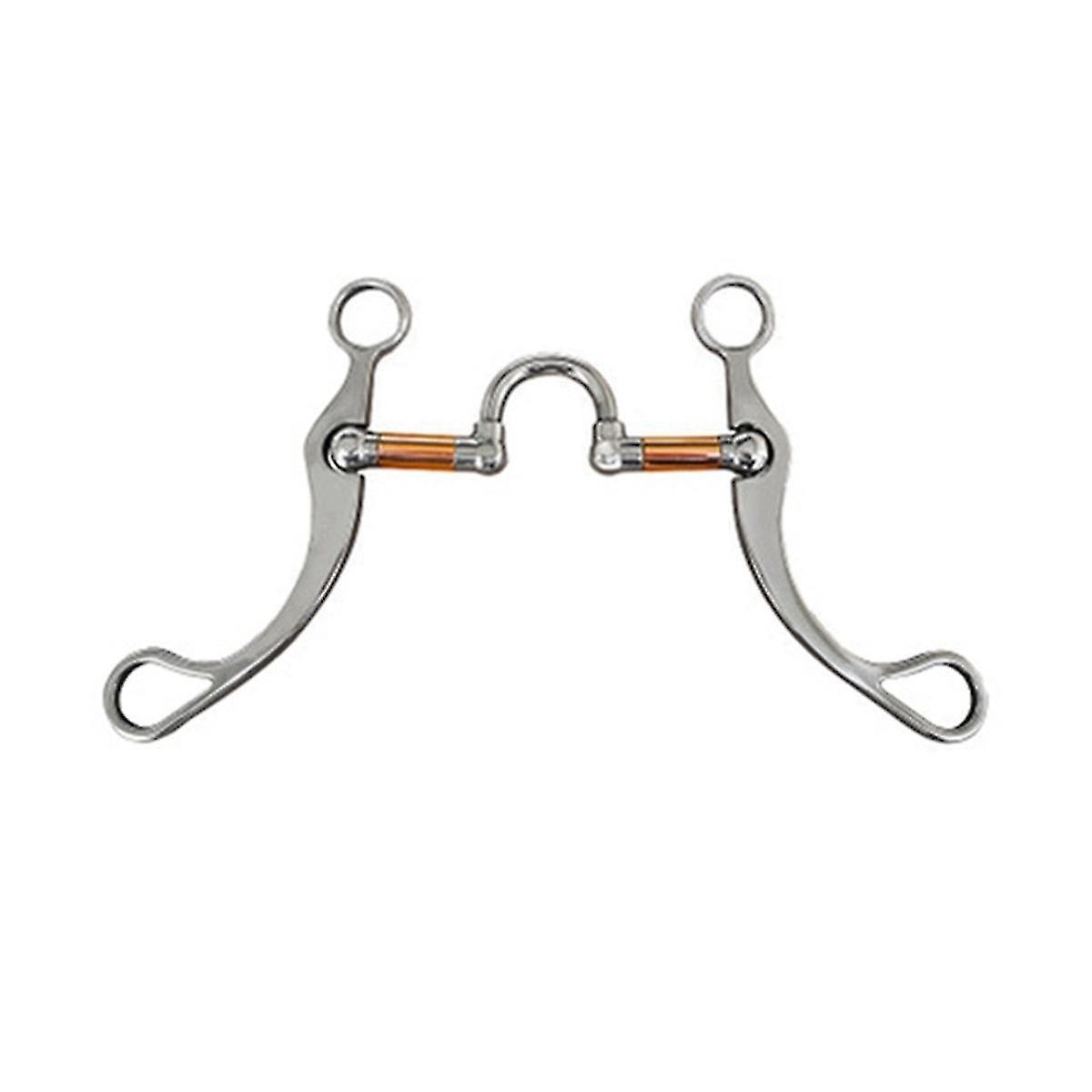 Stainless Steel Snaffle Bit Horse Bits Western Snaffle Bits For Mouth Training Bit With Copper Port