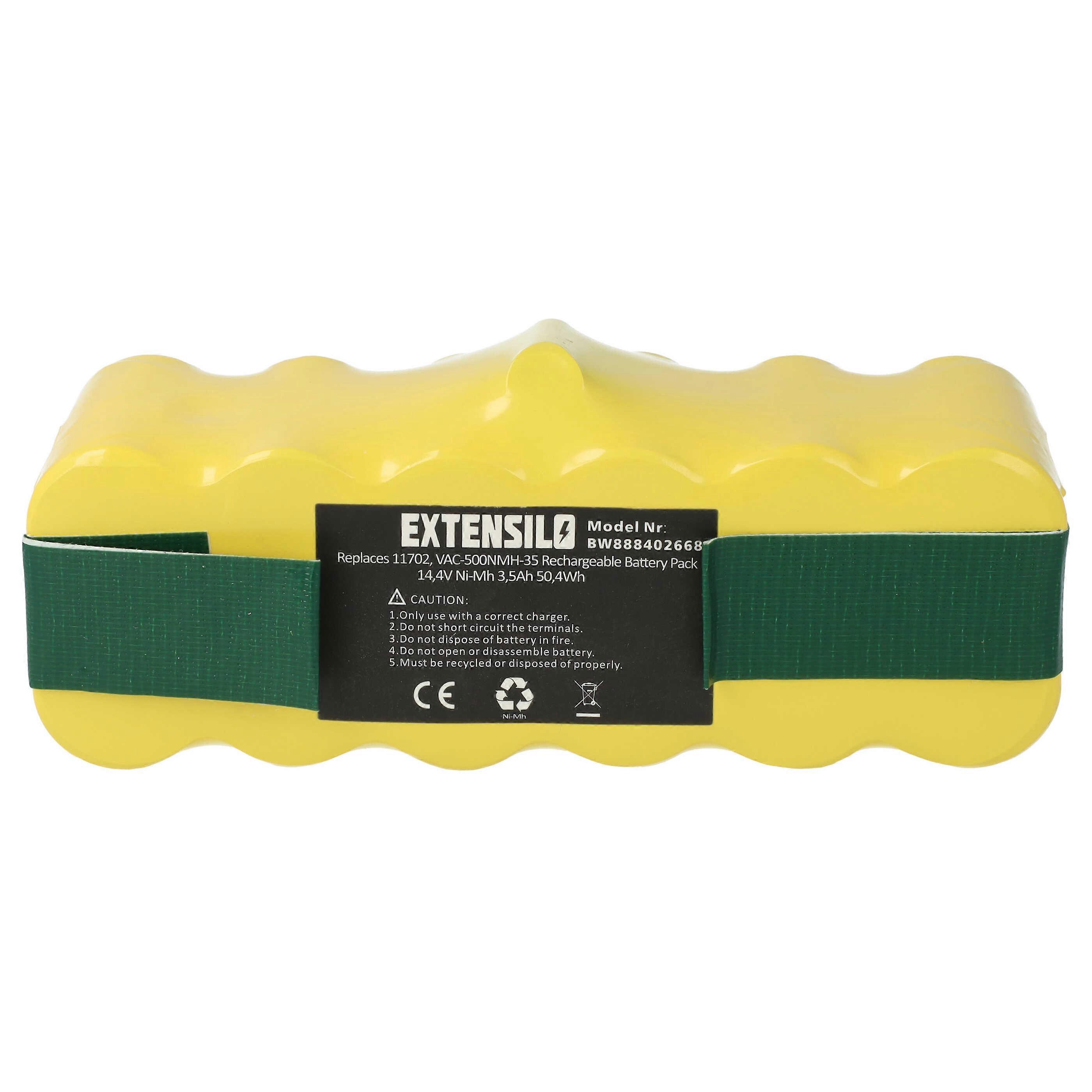 EXTENSILO Akku kompatibel mit iRobot Scooba 450 Saugroboter (3500 mAh, 14,4 V, NiMH)