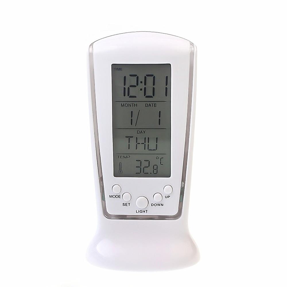 Multifunction Calendar Temperature Digital Alarm Clock With Blue Back Light Electronic Calendar Thermometer Led Clock With Time