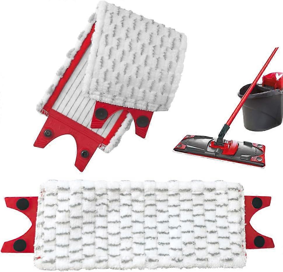 Mop Vileda Refill Set of 2 Lavette Vileda 2in1 Mop Microfiber Fabric for Superior Absorption Soft on Floors for Effortless Cleaning