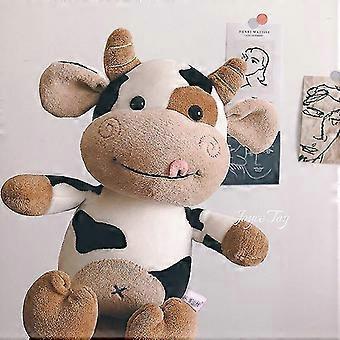 Lindo leche vaca peluche juguete animal muñeco muñeco festival presente regalo de cumpleaños decoración del hogar peluche peluche juguetes juguetes para niños