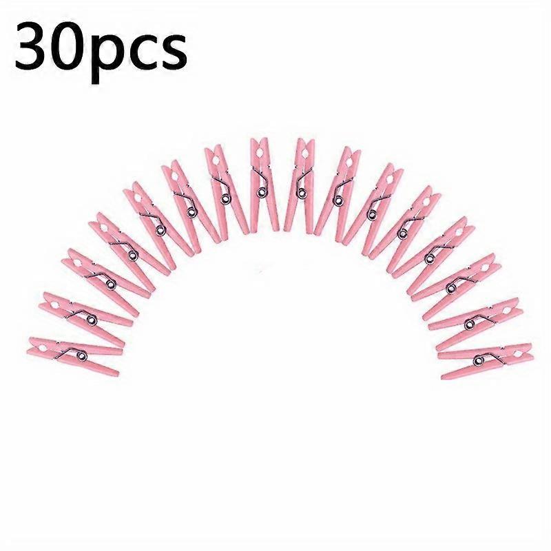 30pcs Mini Clothing Pins - Compact, Versatile, and Durable Plastic Clips for Party Games, Decorations, Snack, Note, and Photo Holding - Multi-Purpose