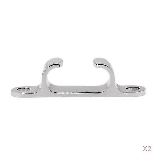 2 Stck Edelstahllinie gerade Fairlead Bug Chock Boot Klampe Segeln