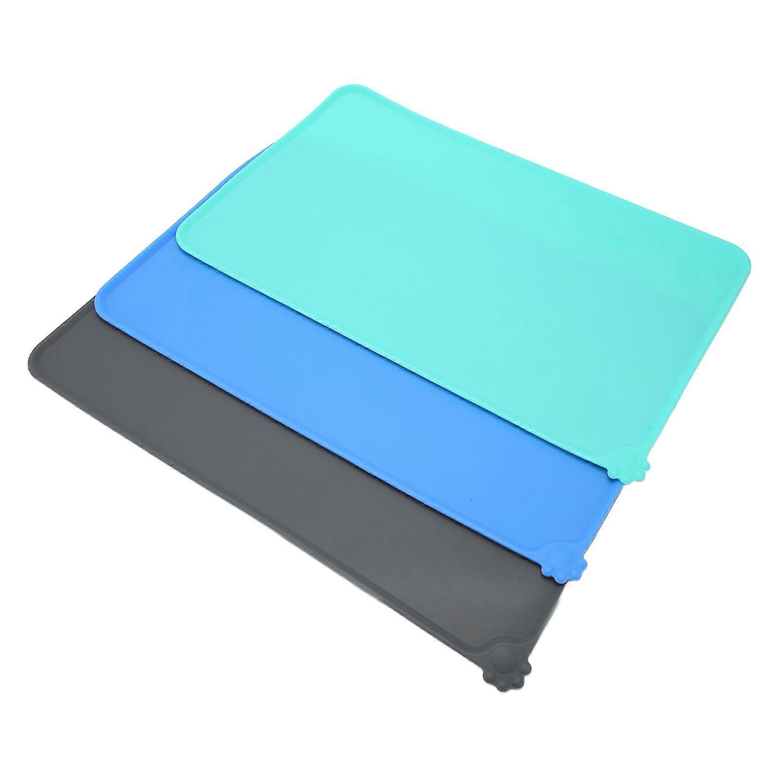 مفارش طعام الحيوانات الأليفة المصنوعة من السيليكون، مقاومة للماء والانزلاق، قابلة للغسل، مناسبة للكلاب والقطط