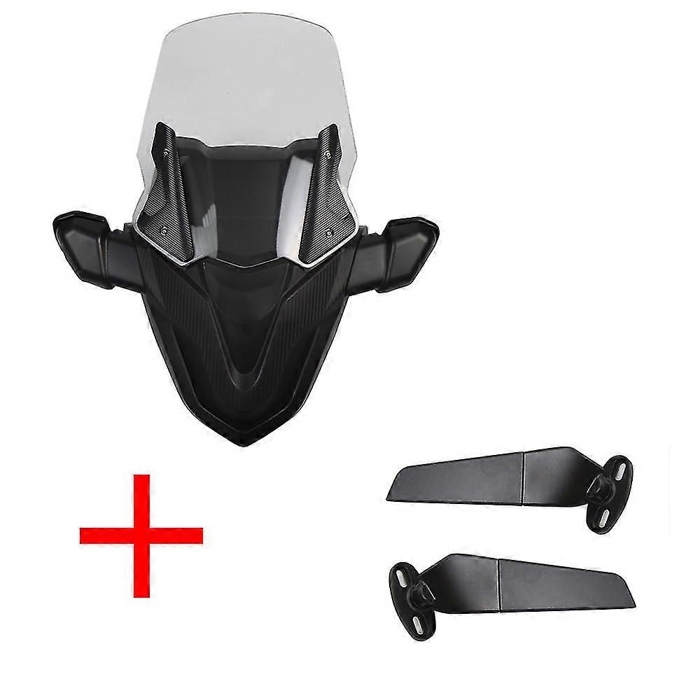 Exquisite For Yamaha Nmax 125 155 2021 2022 Windscreen Windshield With Front Mask Panel Nmax155 Nmax125 Rear View Mirror Accessories