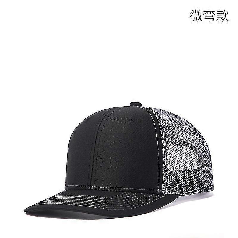 GYFDYM Small Curved Peak Mesh Snapback Hat For Man Wommen Summer Solid Color Sun Hat