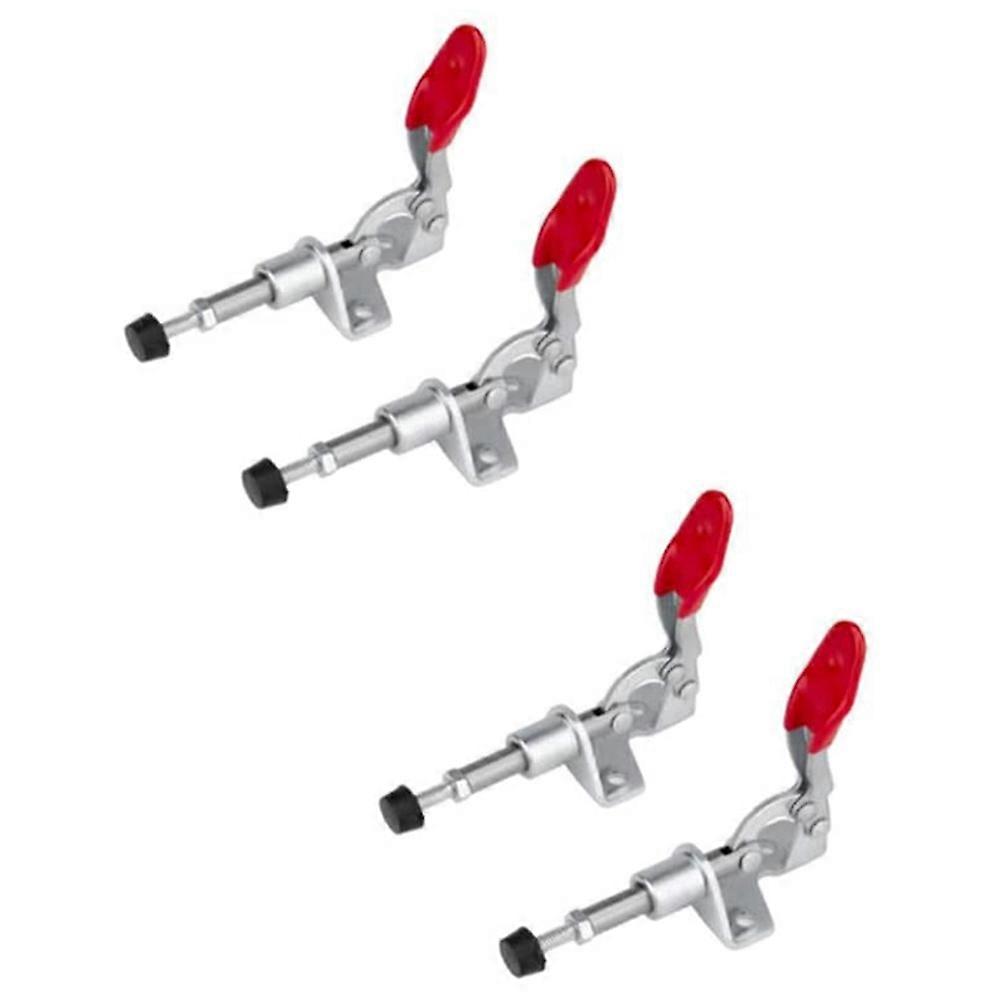 4Pcs -301AM 45Kg Toggle Clamp Quick Release Pull Action Vertical/Horizontal Type Clamps Hand Tool f