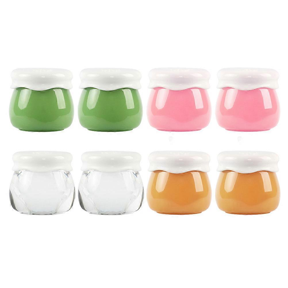 8pcs Makeup Container Small Travel Containers Sample Jars Lip Balm Containers