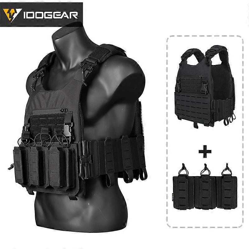 LSR Taktik Yelek ile 556 9mm Üçlü Dergi Kılıfı Hızlı Bırakma Toka Hafif Wargame Dişli Kamp Yürüyüş Yelek
