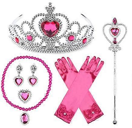 PPIAOガールズチャイルドキッズプリンセスクイーンワンド&ティアラクラウンドレスアッププリンセスベルエルザギフトとティアラグローブ