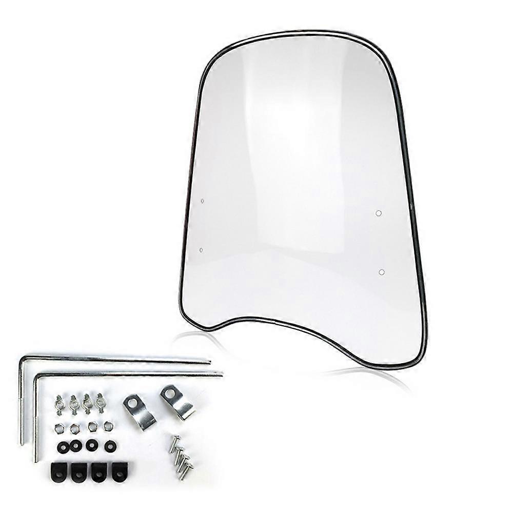 Universal Motorcycle Scooter Adjustable Clip On Windscreen Windshield Extension Spoiler Wind Deflector Adjustable Lockable| |