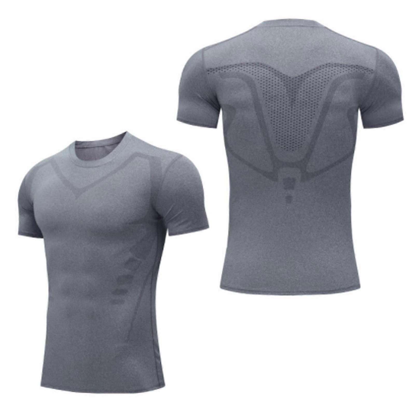 Ionic Shaping Vest Men, Comfortable And Breathable Ice-silk Fabric For Men To Build A Perfect Body, Ionic Shaping Long Sleeve For Men