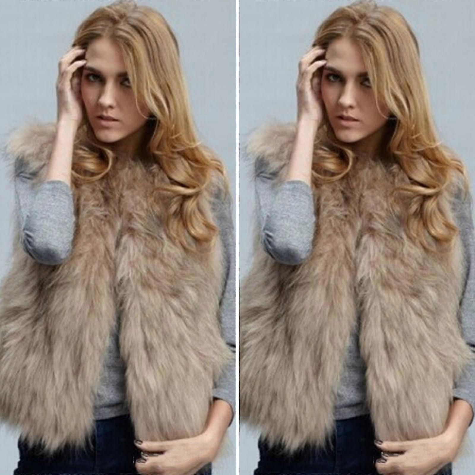 Mujer Chaqueta Gilet Chaleco Abrigo Cálido