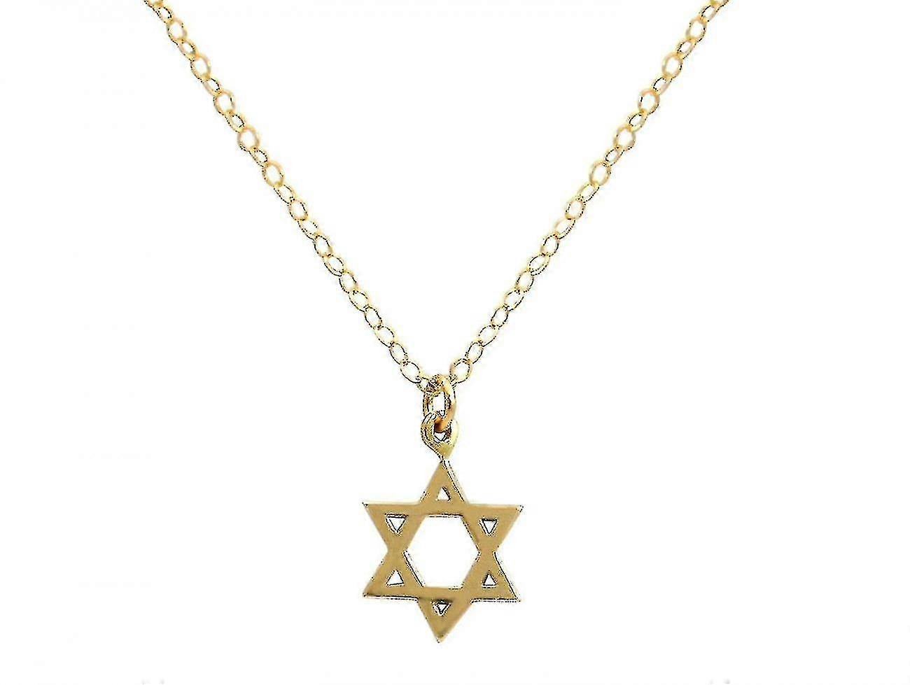 Kaulakoru Daavidin tähti, Daavidin tähti, kullattu hopea 13mm