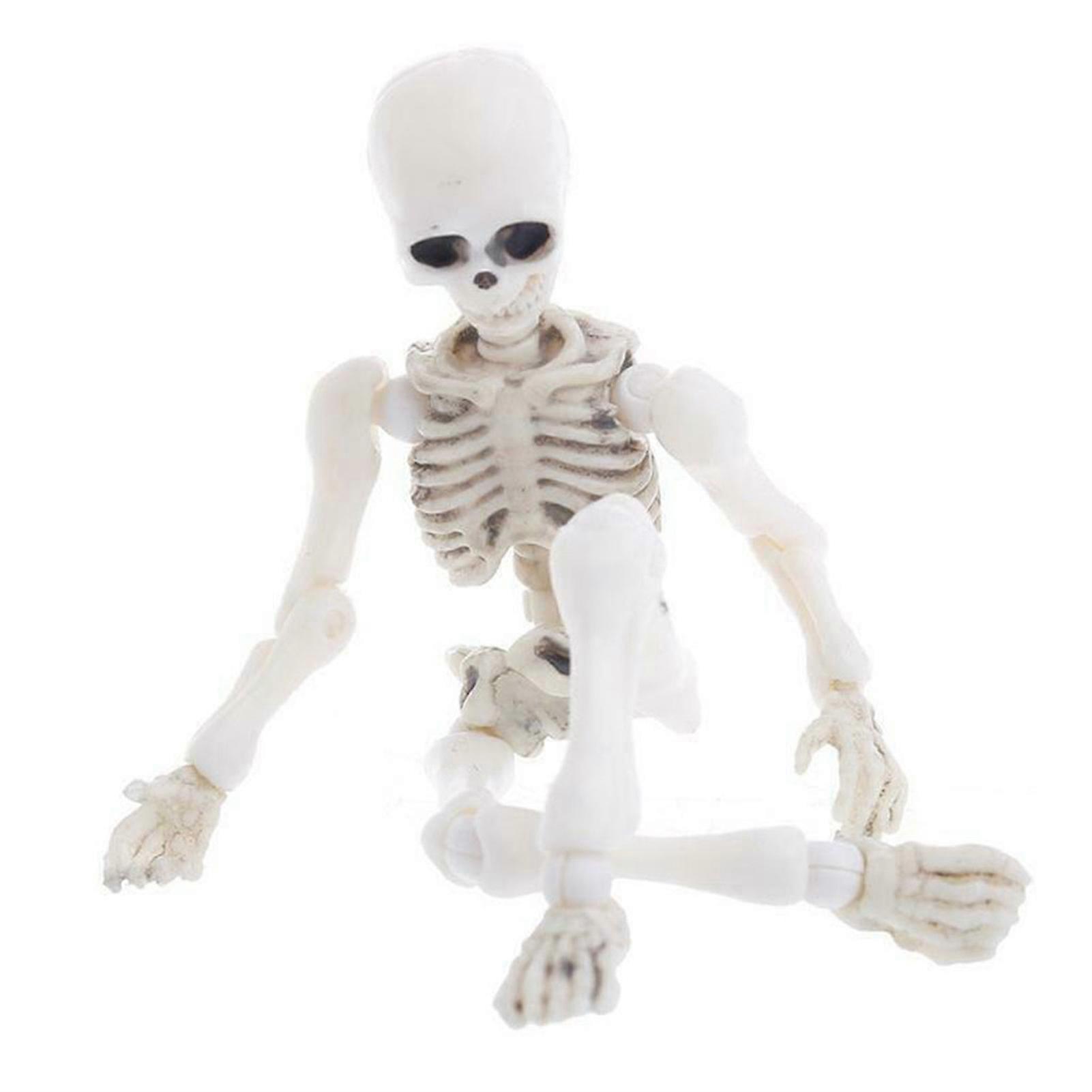 3D Skull Halloween Decorative Ornament Durable Delicate Compact Resin Craft for Outdoor Patio Lawn Yard Decor