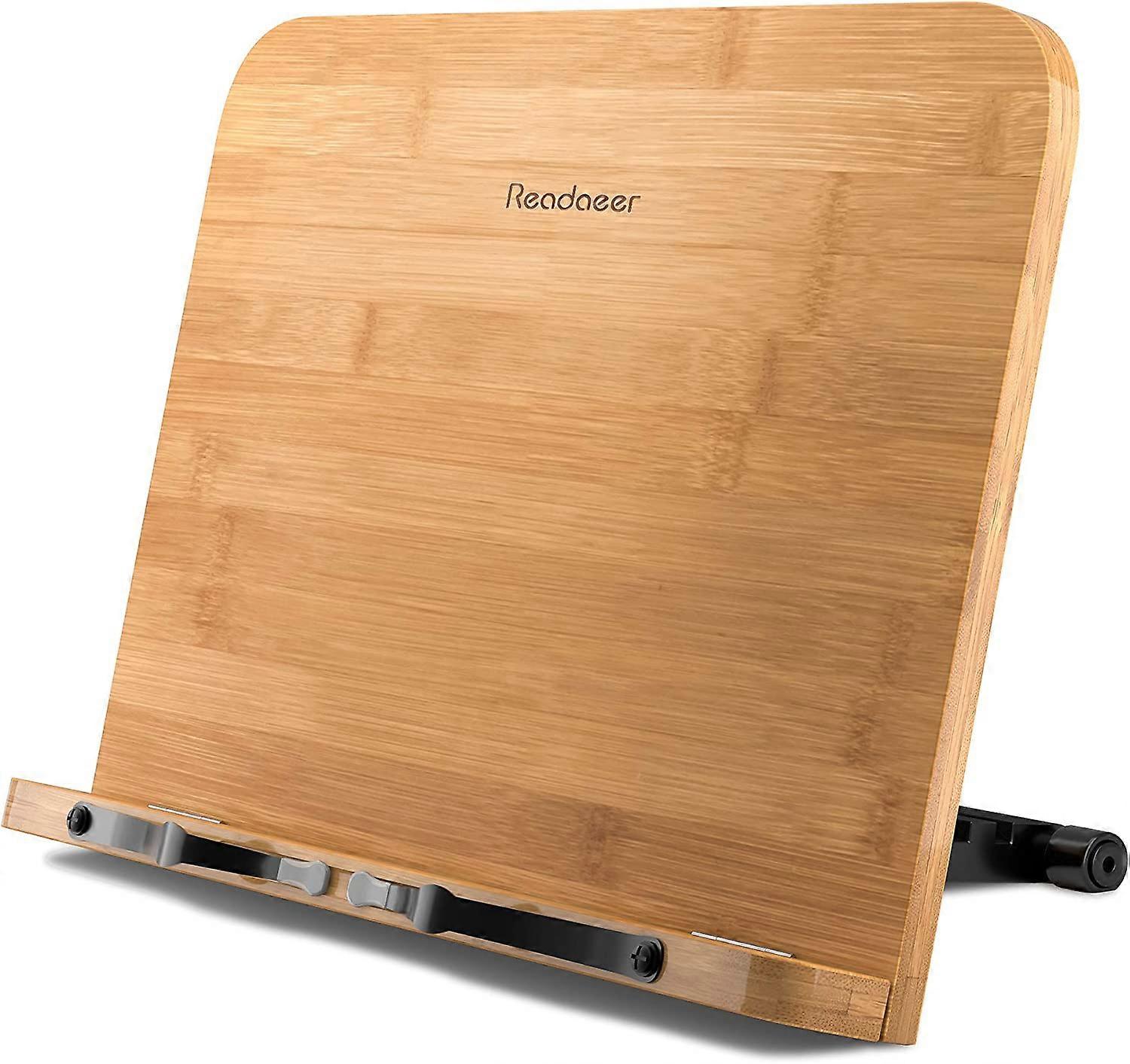 ZK-Portable Foldable Bamboo Cookbook and Desk Reading Rack
