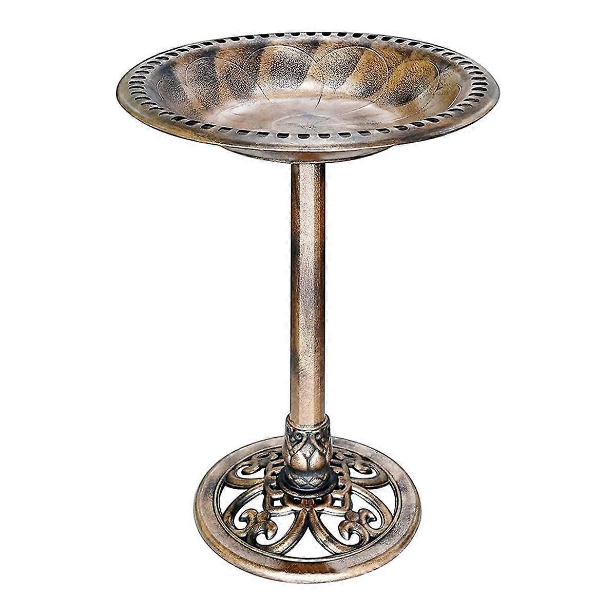 Bird Feeder Spring and Summer Garden Bird Bath Landscape Ornaments with Ground Bird Feeder B