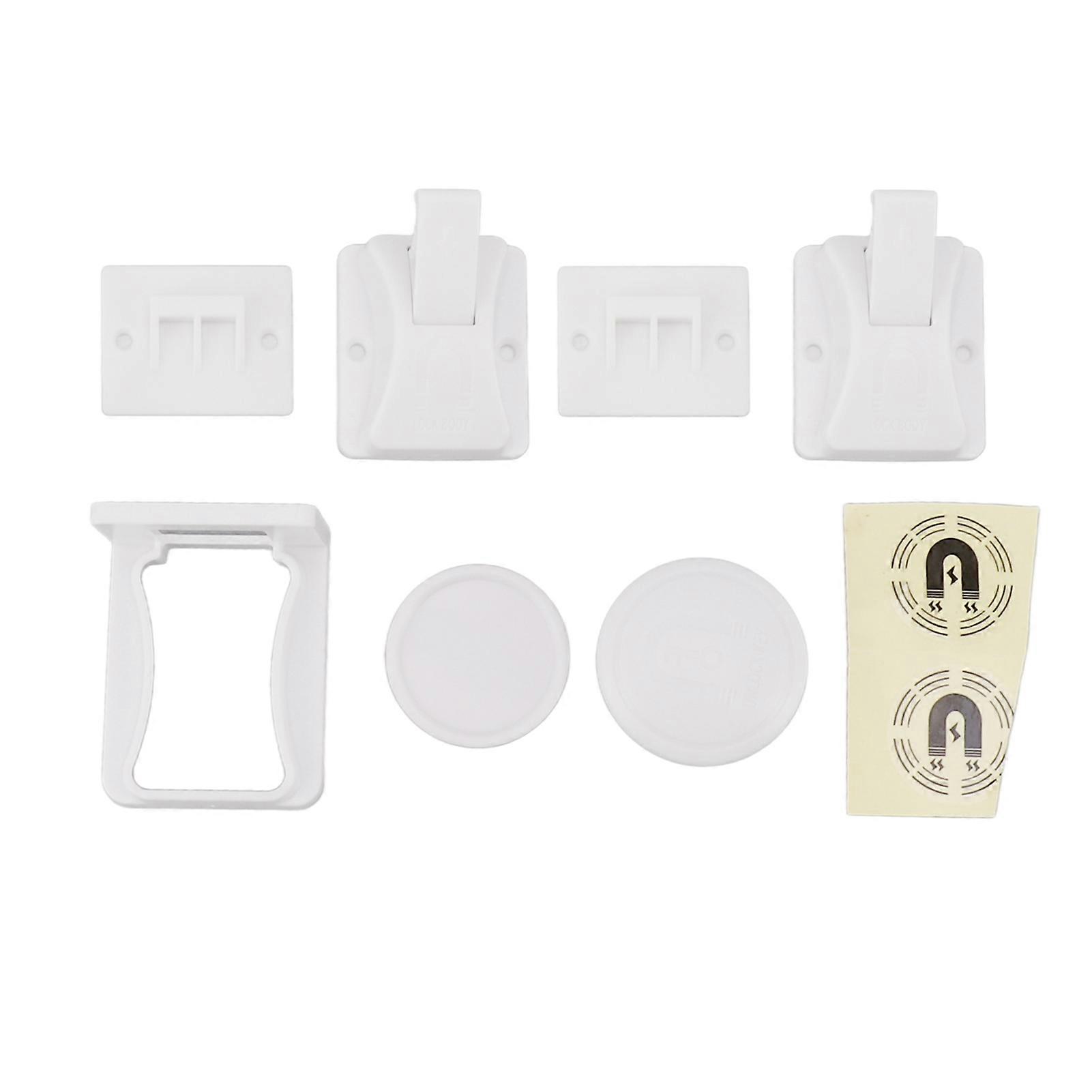 Child Safety Locks Prevent Hands Injuries Punch Free Magnetic Cabinet Locks for Drawers Type 1