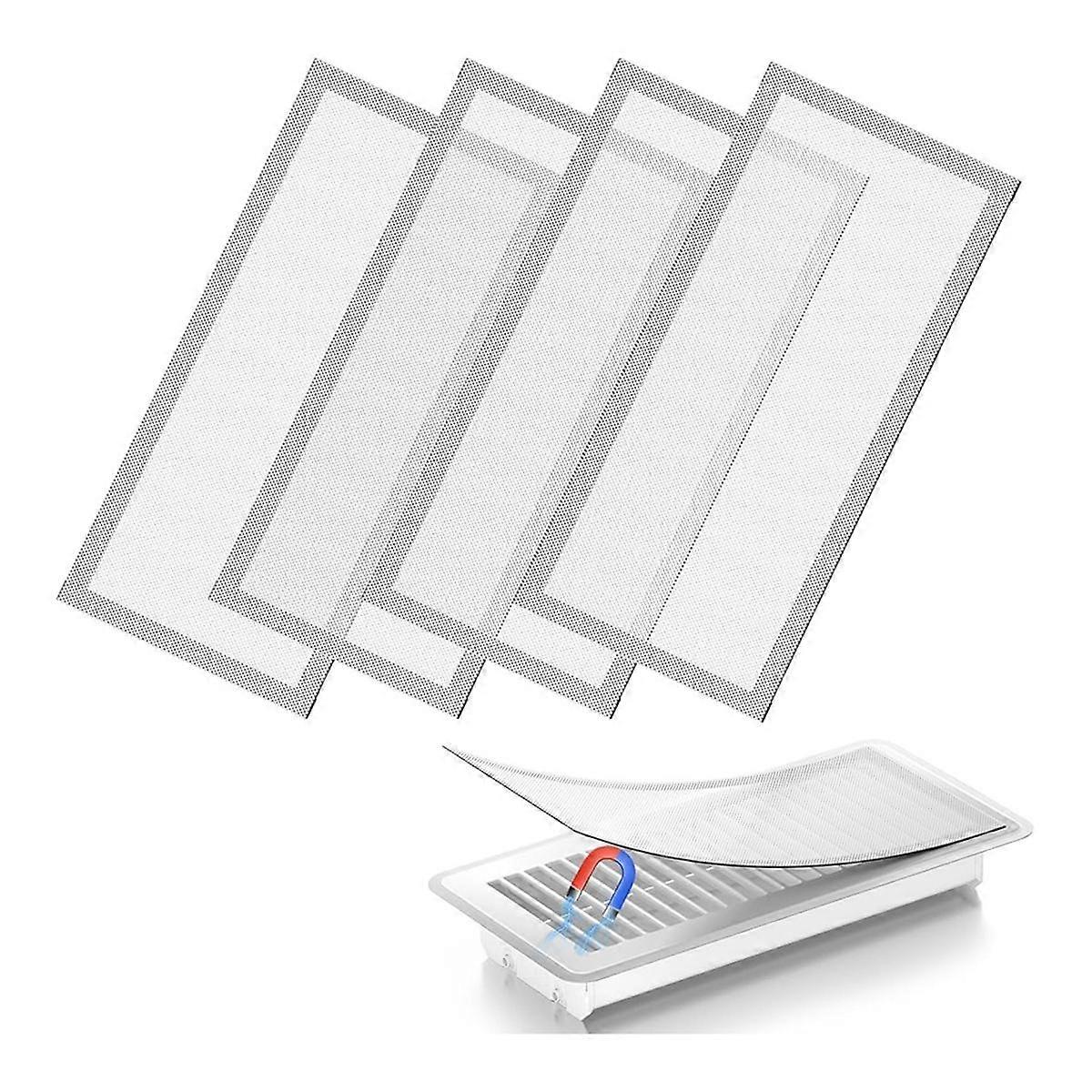 Floor Vent Cover, Magnetic Vent Cover Mesh Ventilation Filter for Home Floor/Wall/Ceiling to Capture Debris Hair Dust C
