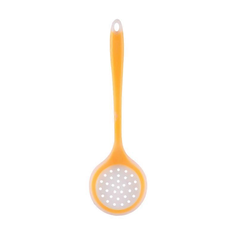 Strainer Scoop Long Lasting Convenient Silicone Non-Stick Cooking Slotted Colander Spoon for Kitchen