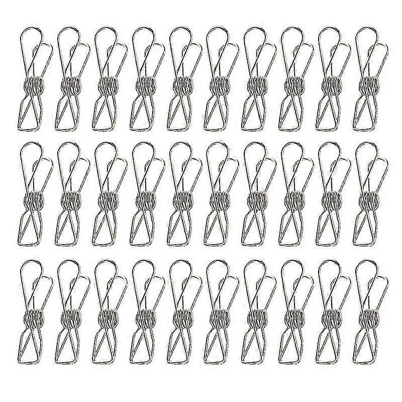100pcs Solid Metal Wire Clip