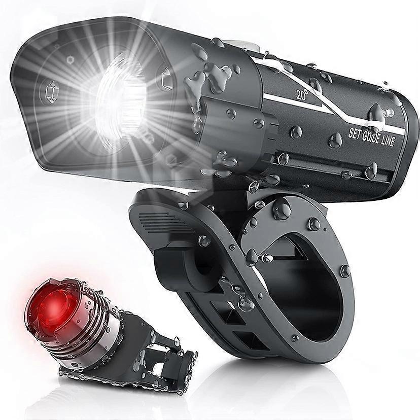 350 Lumen Usb Rechargeable , 3 Led Bike Headlamp Super Bright Headlight