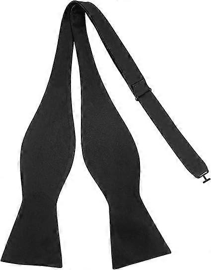 Mens Solid Bowtie Woven Self Tie Bow Ties Tuxedo & Wedding Bowties