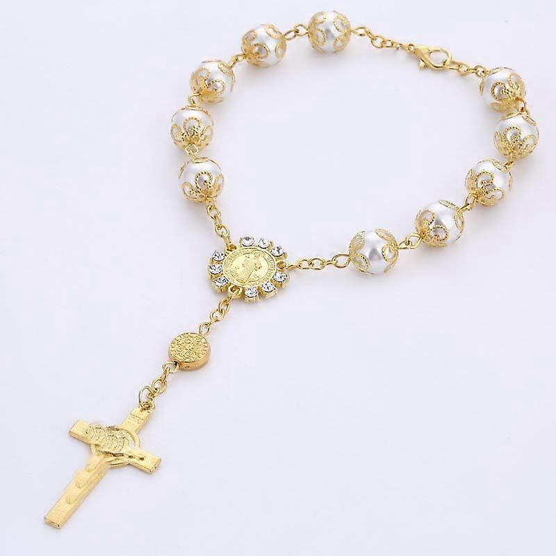 Glass Pearl - Decade Rosary Pendant