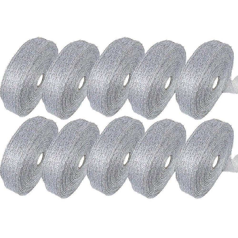 Christmas Tree Ribbon Mesh Glitter Ribbons Decoration Gift Compatible With Home Xtmas Tree Party Packaging Diy