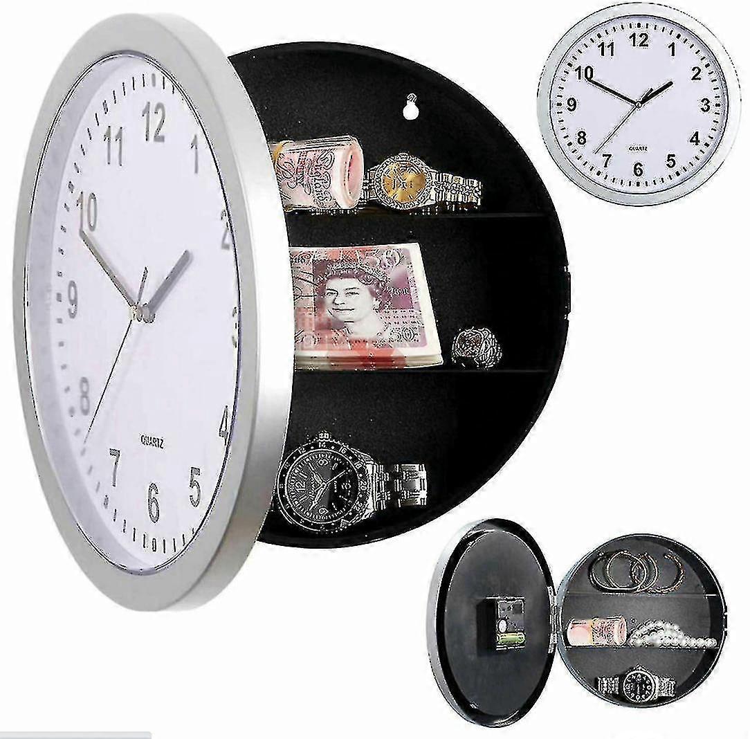 Wall Clock Home Safe Clock Safe Hidden Storage Valuables Box