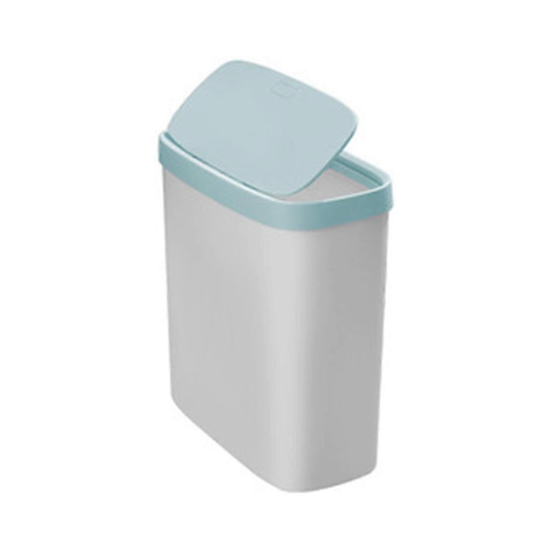 Kitchen Smart Trash Can Bathroom Plastic Trash Can Narrow Blue