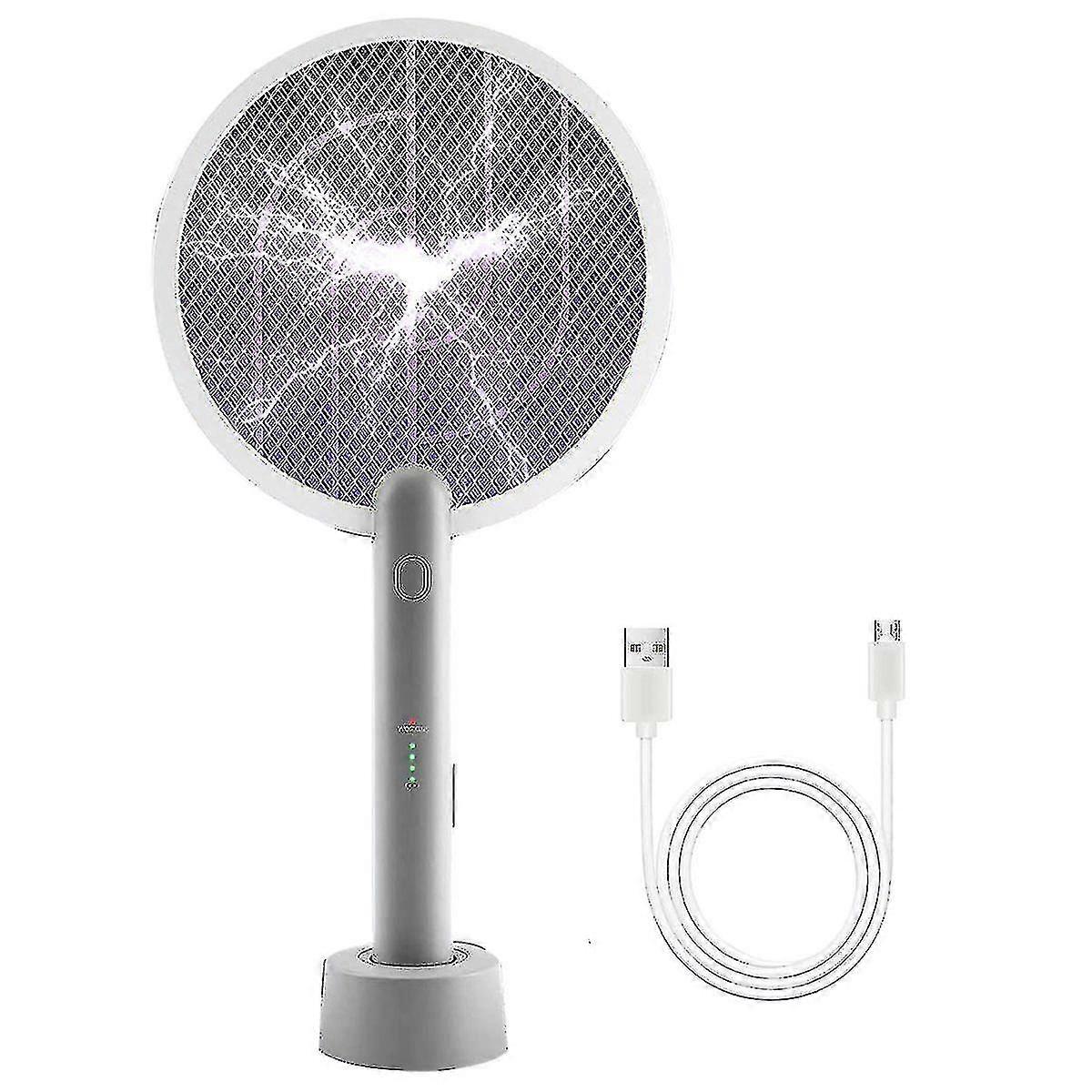 Electric Fly Swatter Racket, 2 In 1 Smart Bug Zapper