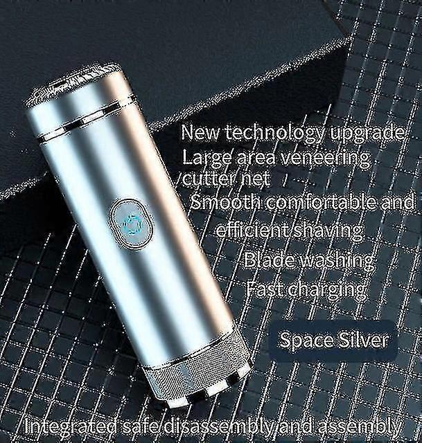 Electric Razor Portable Rechargeable Shaver(silver)