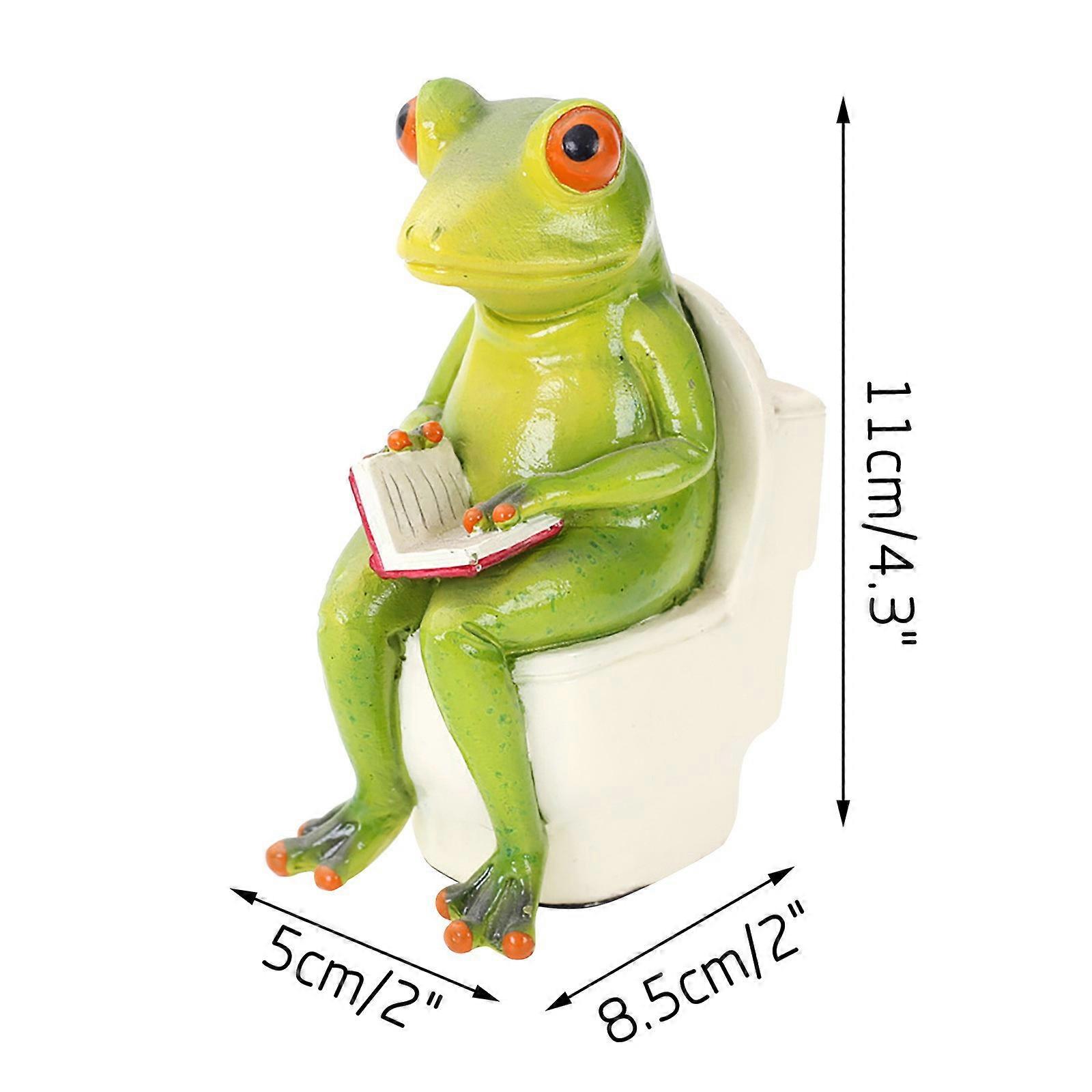 Resin Creative 3d Craft Frog Figurine Statue