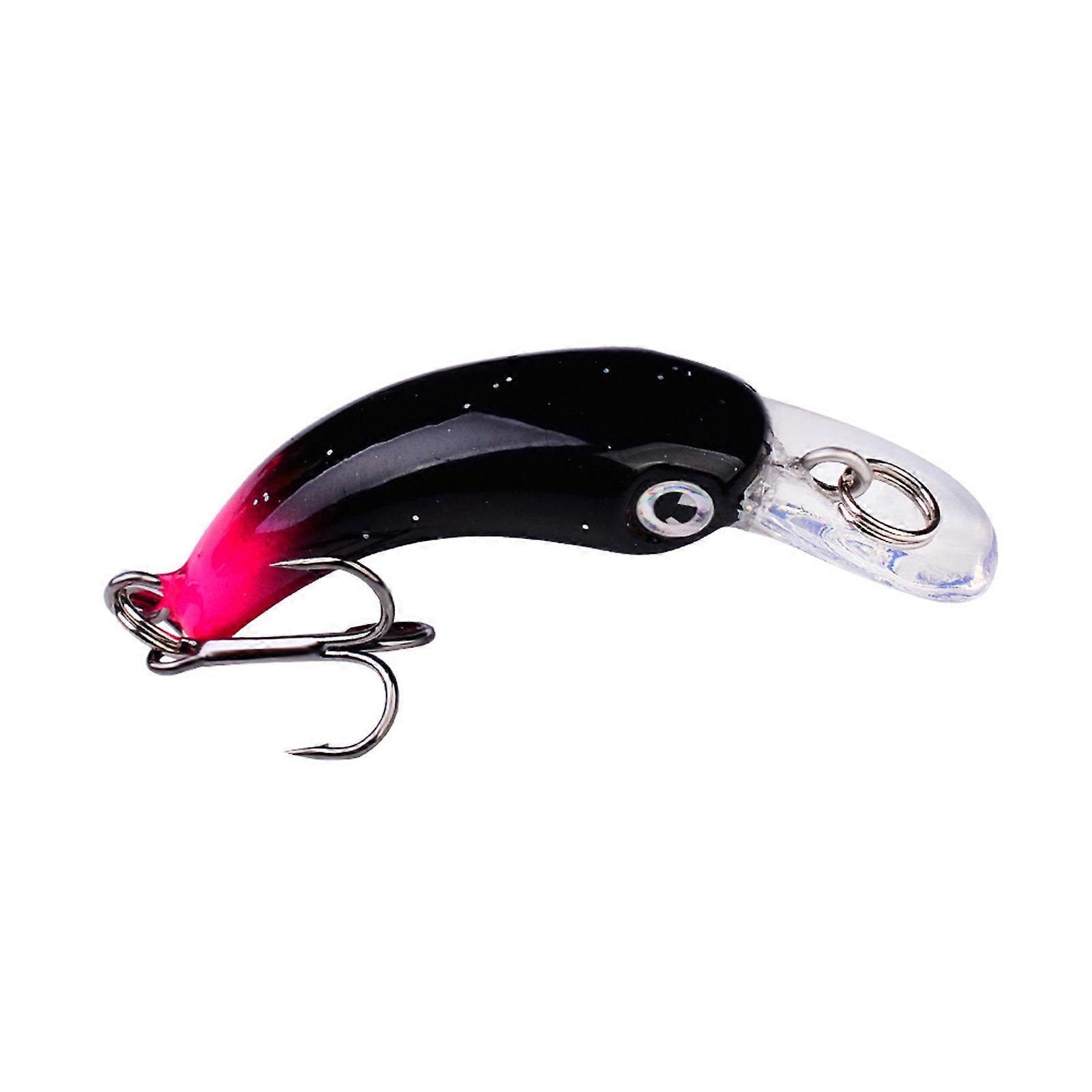 Kaesi 1.5g/4.1cm Submerged Mino Bait 3D Eyes Sharp Treble Hook Artificial Perch Fishing Lure Bait for Fishing Lovers