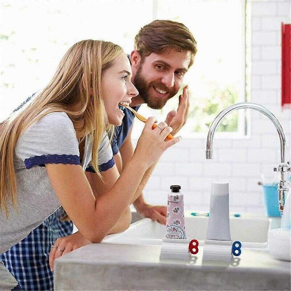 Rolling Tube Toothpaste Squeezer Vertical Toothpaste Seat Manual Rotate