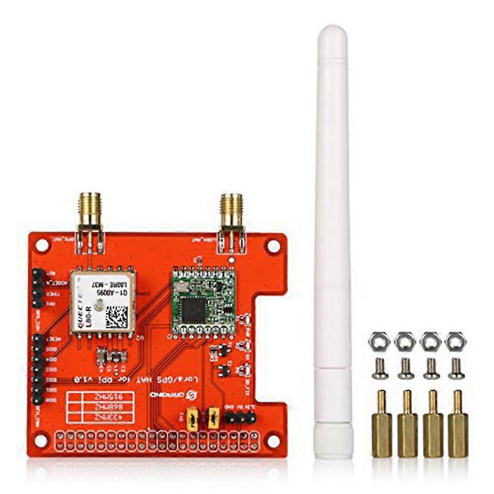 868MHz Lora/GPS_HAT Wireless Expansion Board Kit Compatible with Raspberry PI Built-in Temperature Sensors Low Battery Indicator