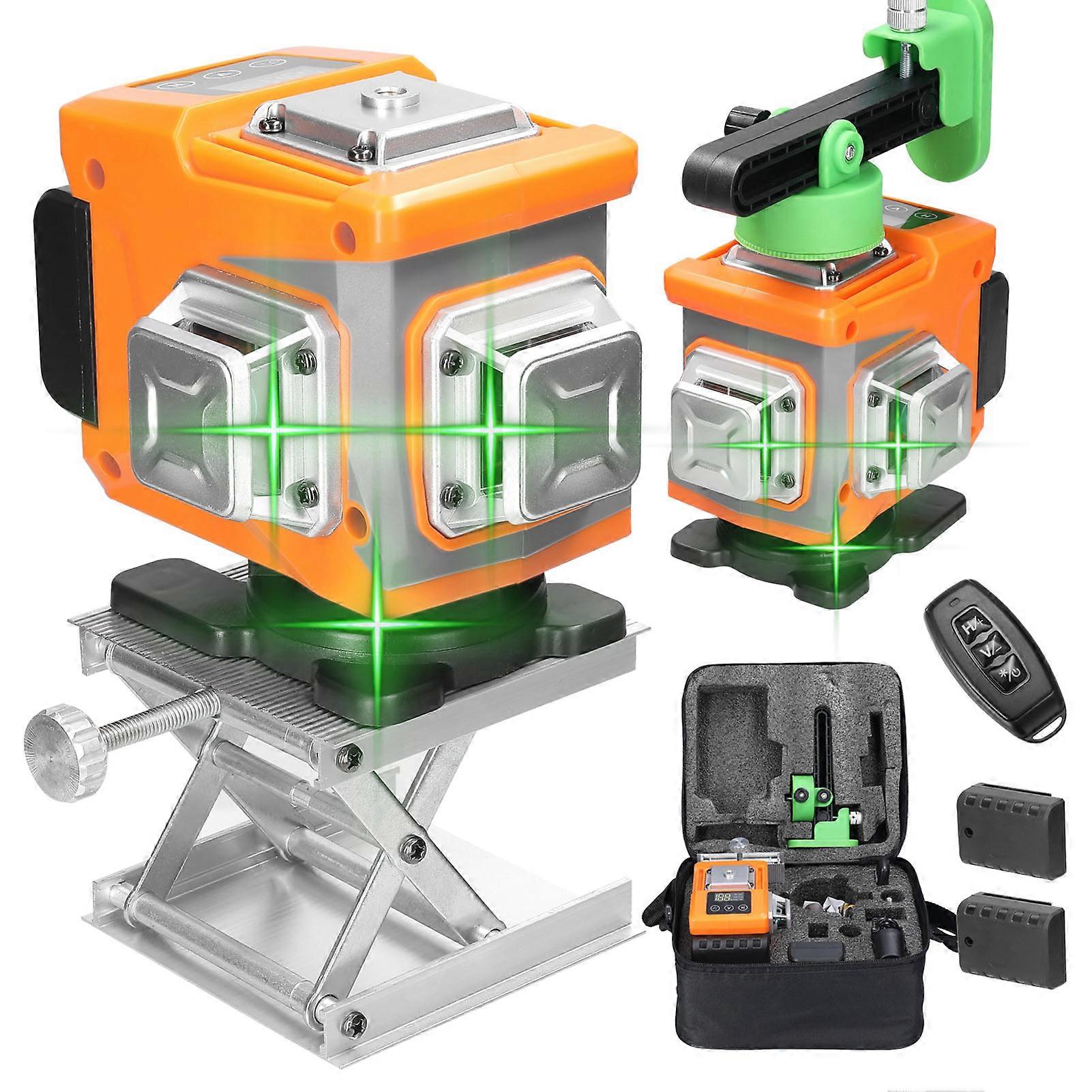 professional 3D Green Laser Level Horizontal&amp;Vertical 3 Self-leveling Machine Leveling Tool High-Precision Auto Self-Leveling