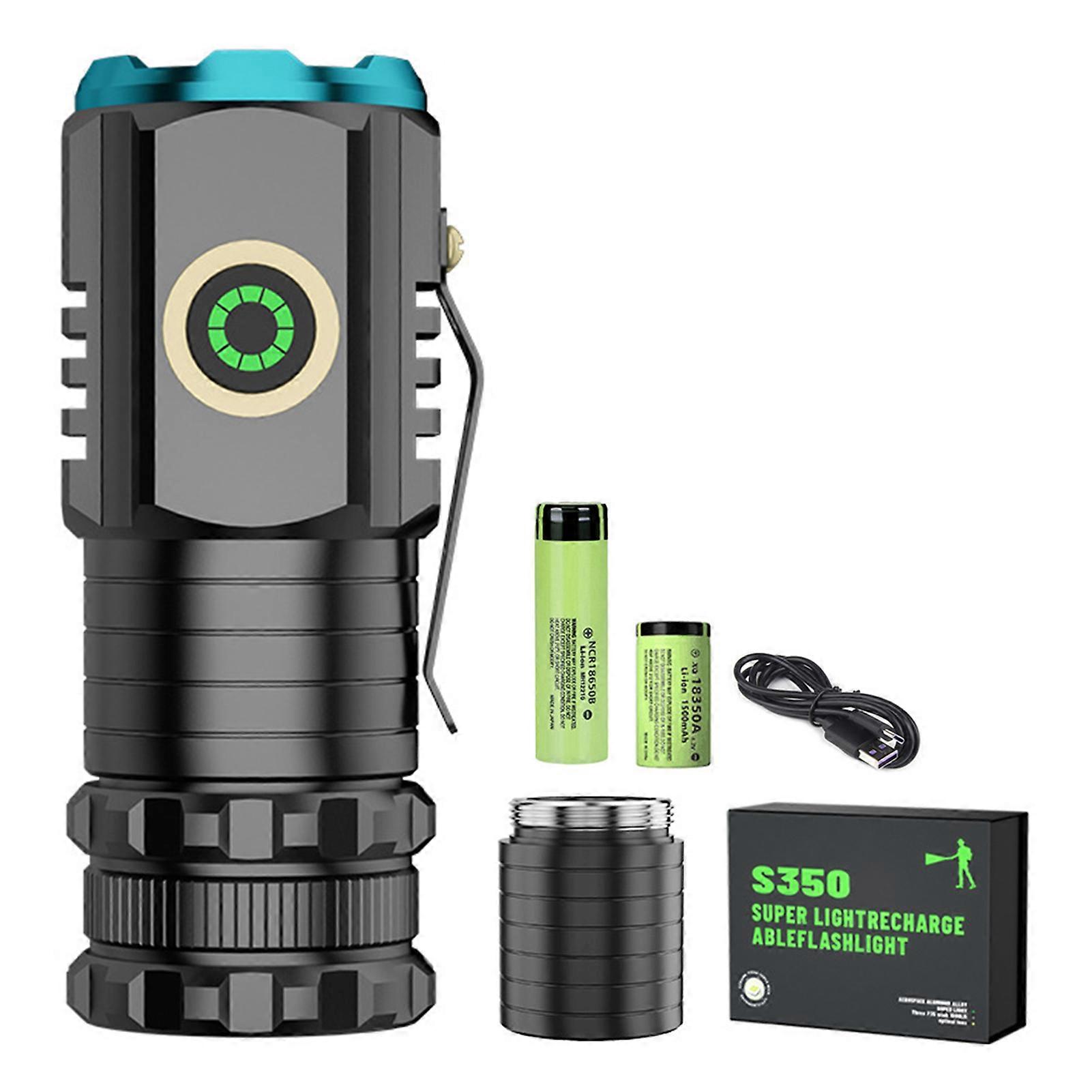 LED Flashlight Super Bright High Lumens Multiple Lighting Modes Rechargeable Waterproof High Powered Torch Pocket Flashlight