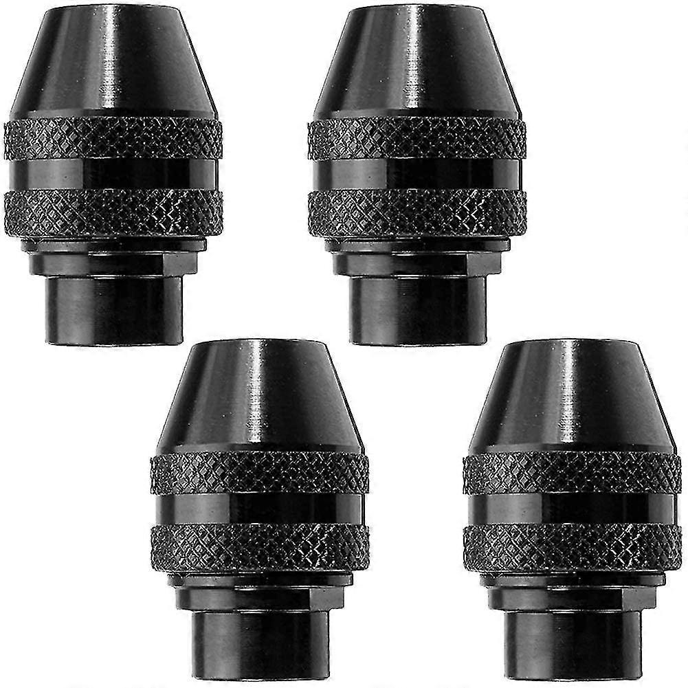 4 Pcs Quick Change Chuck Multifunction Universal Mini Keyless Drill Chuck compatible with Electric Grinder Tool