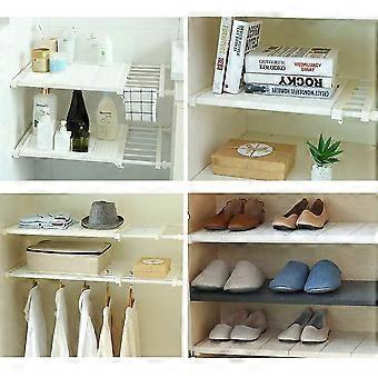 erweiterbare Regale Kleiderschrank Organizer Schrank Aufbewahrung Schrank  Regal fr die Kche, wei Lftungsschrank Regale verstellbares  Aufbewahrungsregal, unter Waschbecken org | Fruugo DE