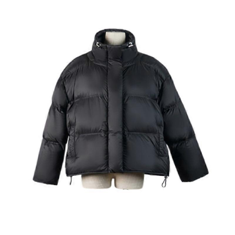 Womens Winter Puffer Jacket Warm Quilted Coats Puffy Oversized Outerwear Zipper Stand Collar Jackets with Pockets