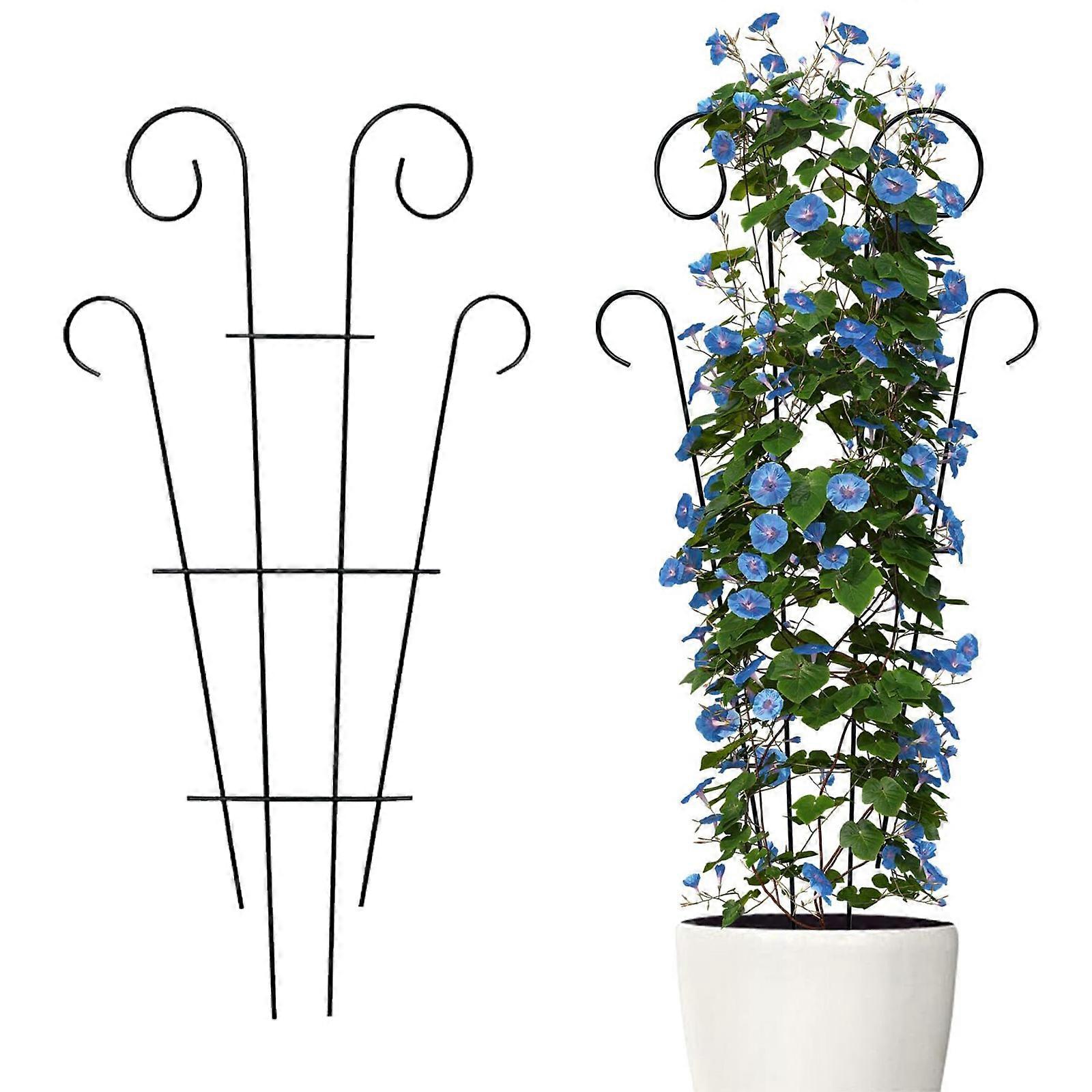 Mountain Turtle Flower Pot Stand Climbing Frame 1pc 40x30cm Black