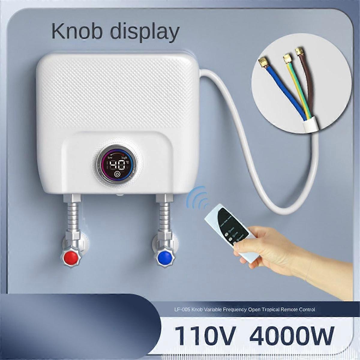 Water Heater Electric Instant Water Heater ,Conversion Between Fahrenheit and Celsius, Remote Contr